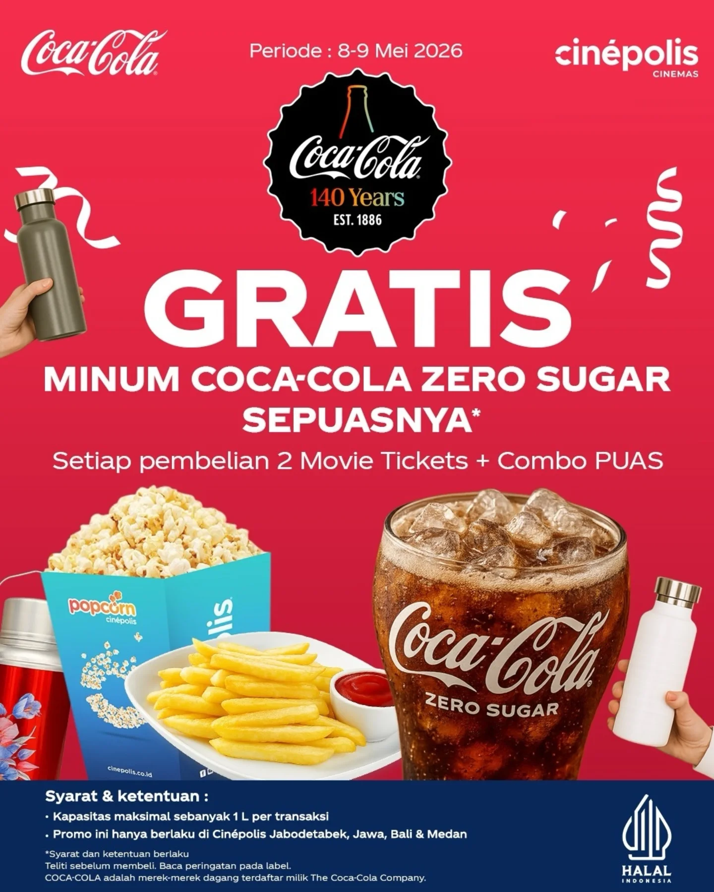Gratis Coca-Cola Zero di Cinepolis