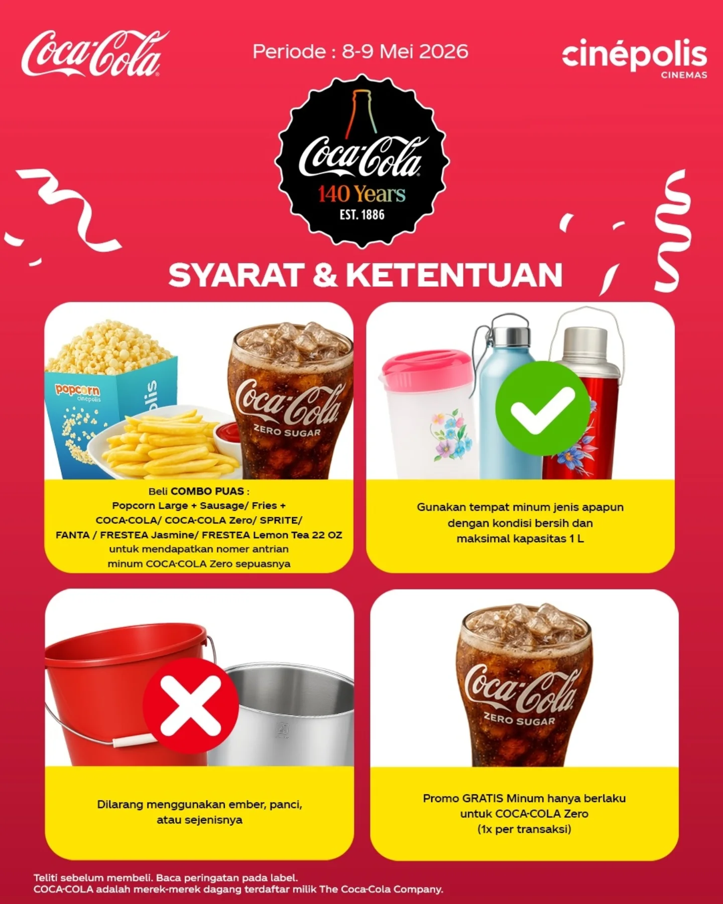 Gratis Coca-Cola Zero di Cinepolis - Image 2
