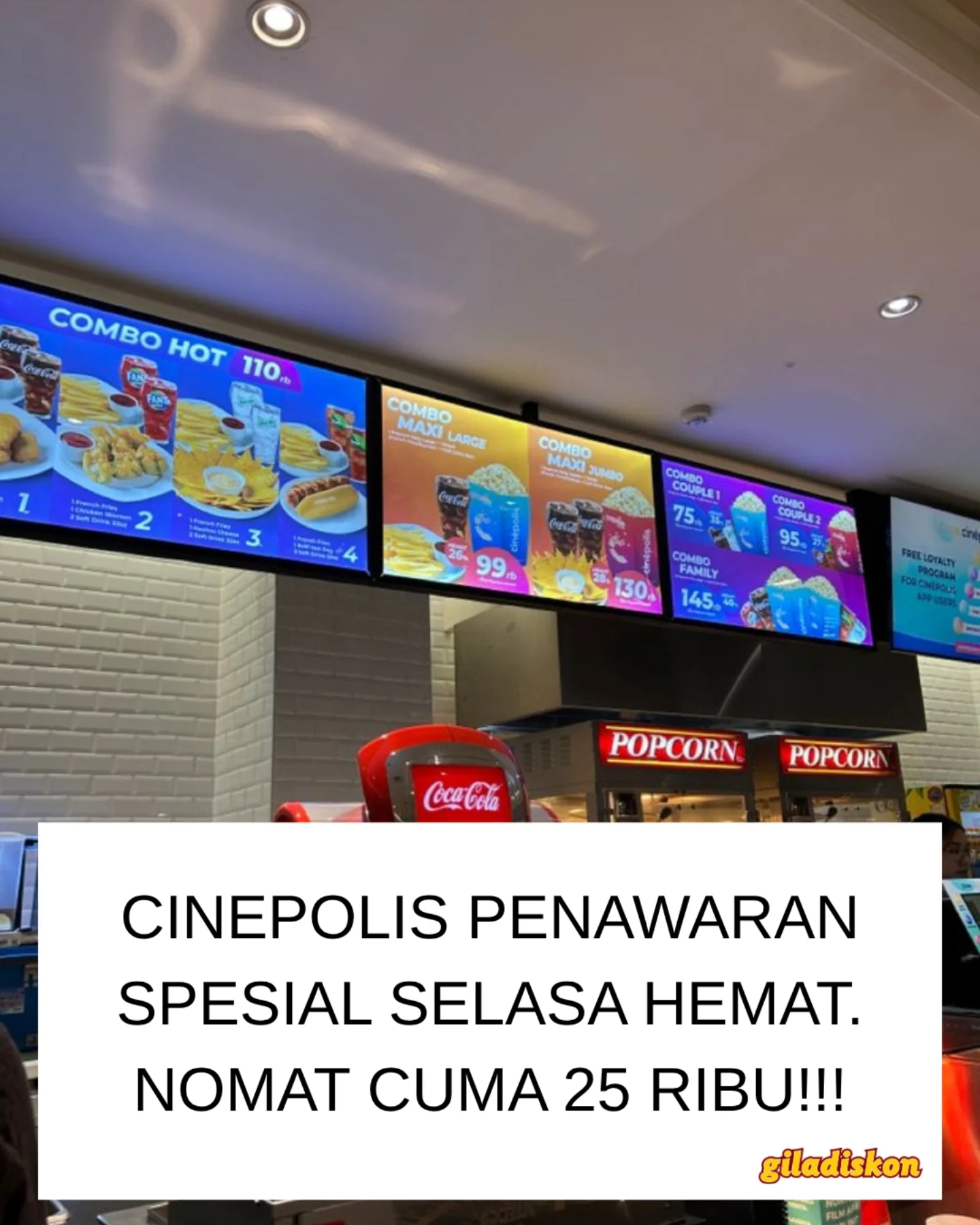 Tiket Selasa 25 Ribu di Cinépolis