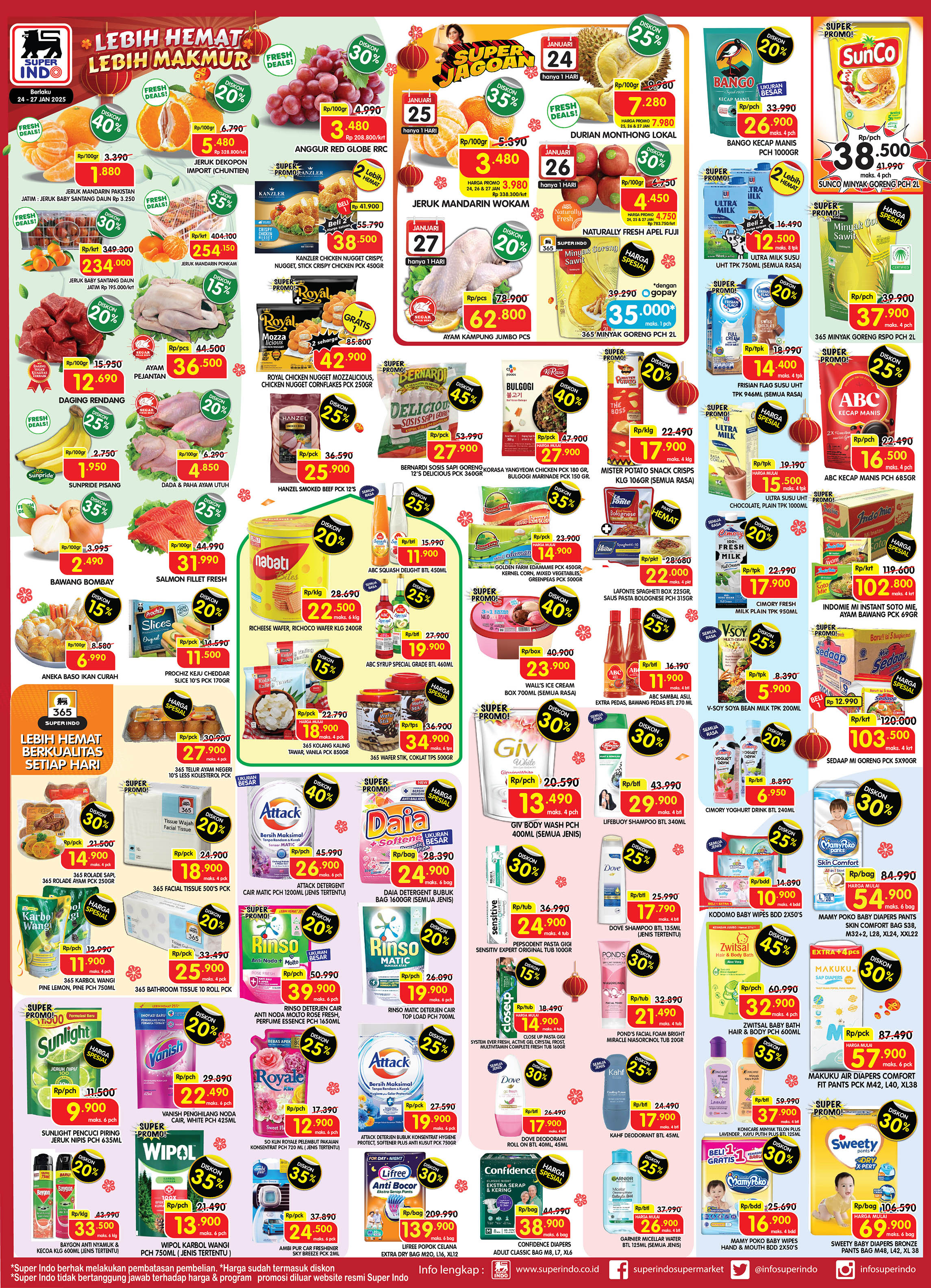 Promo Superindo JSM Periode 24 - 26 Januari 2025