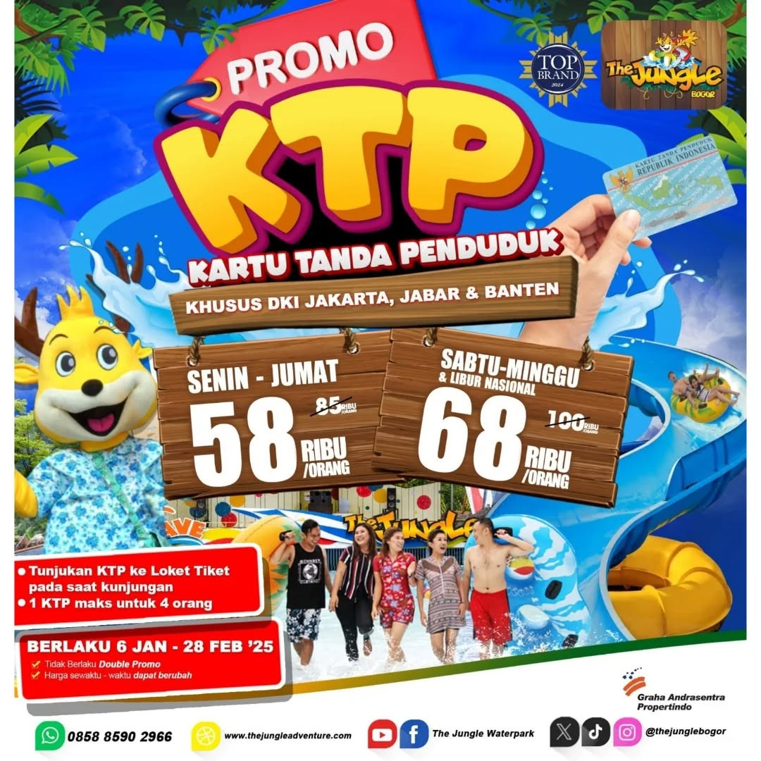 Promo The Jungle KTP dan Liburan Seru