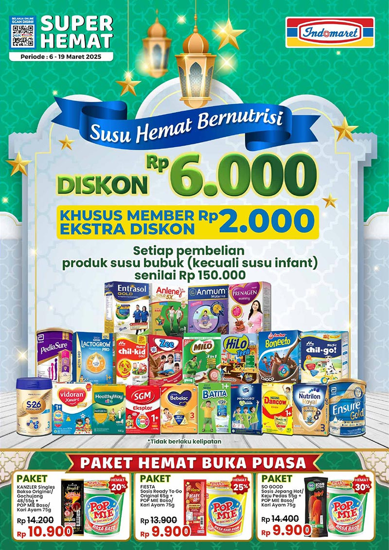 Promo Indomaret Super Hemat Periode 6 - 19 Maret 2025 - Image 1