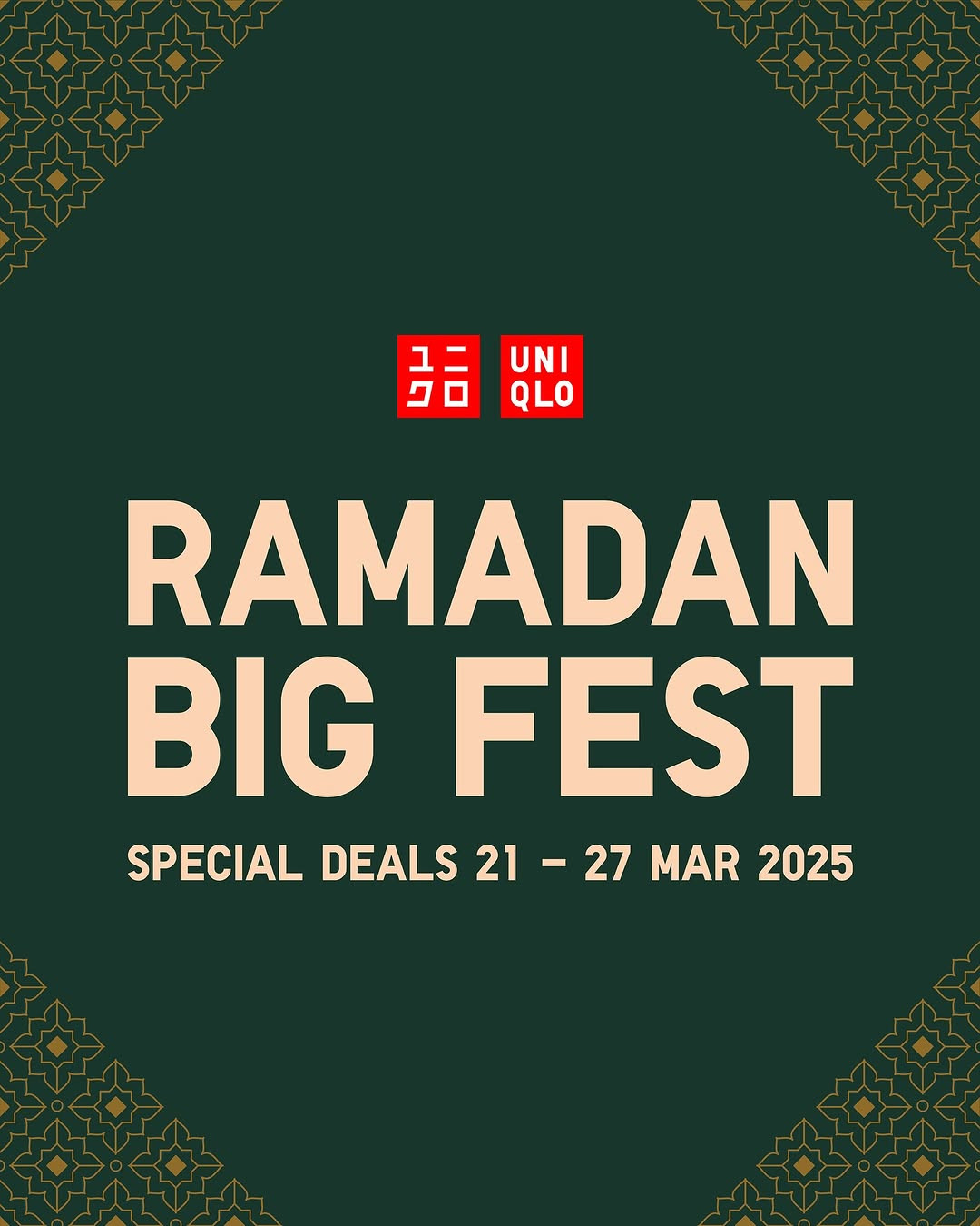 Promo Uniqlo Ramadan Big Fest 21 - 27 Maret 2025