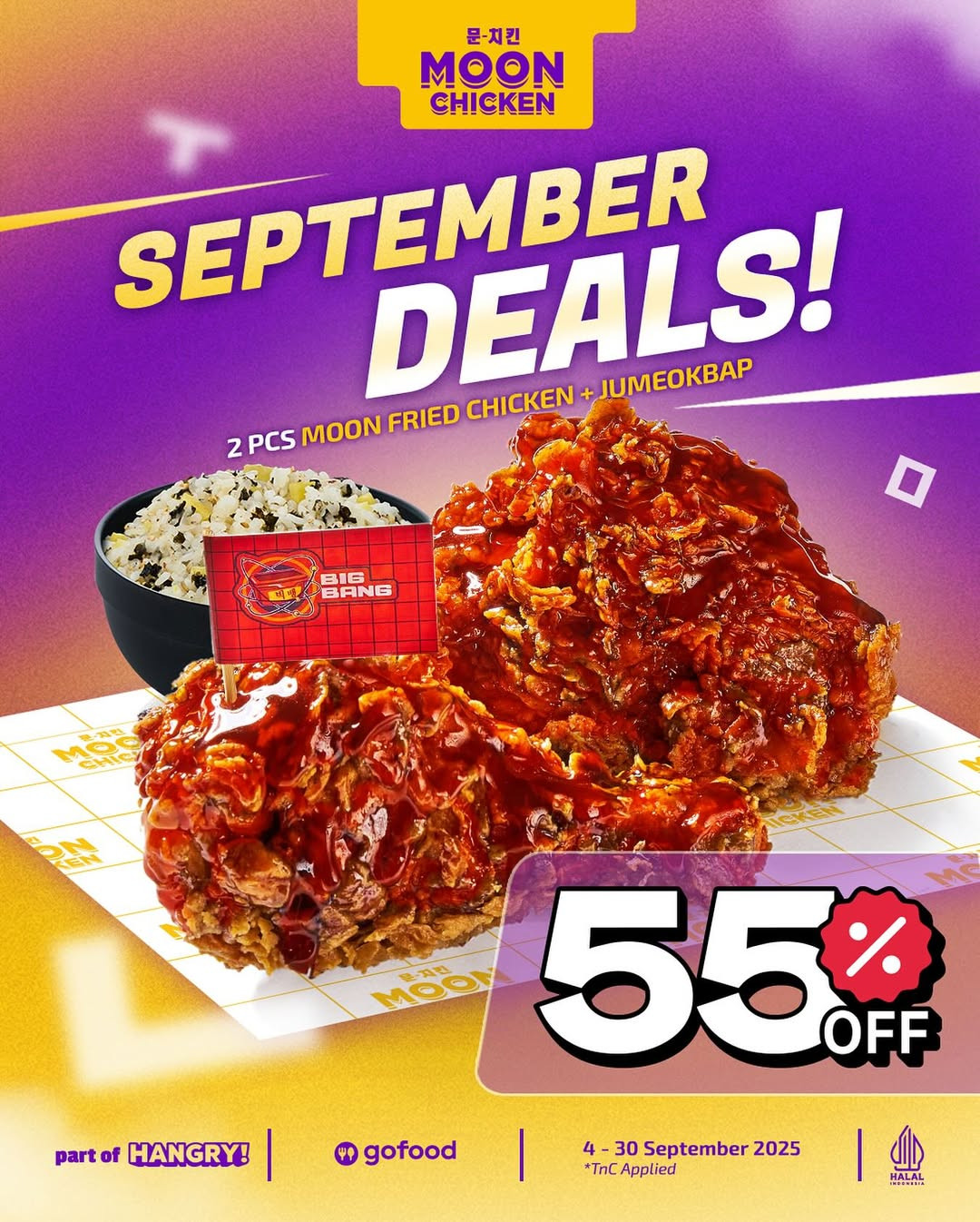 Promo Moon Chicken September Deals Diskon 55% - Image 1