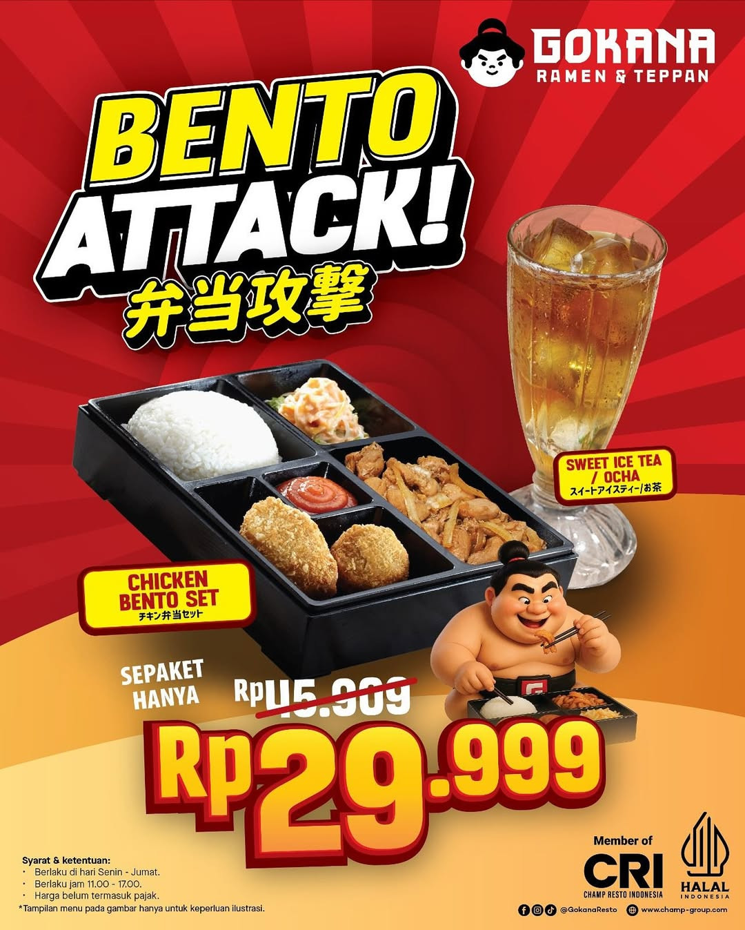 Promo Gokana Bento Attack Rp 29.999 - Image 1