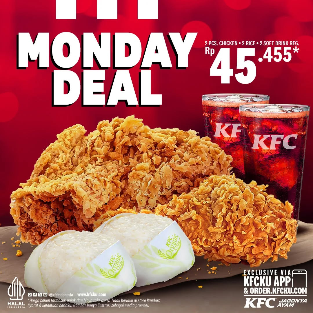 Promo KFC Monday Deal Rp 45 Ribuan - Image 2